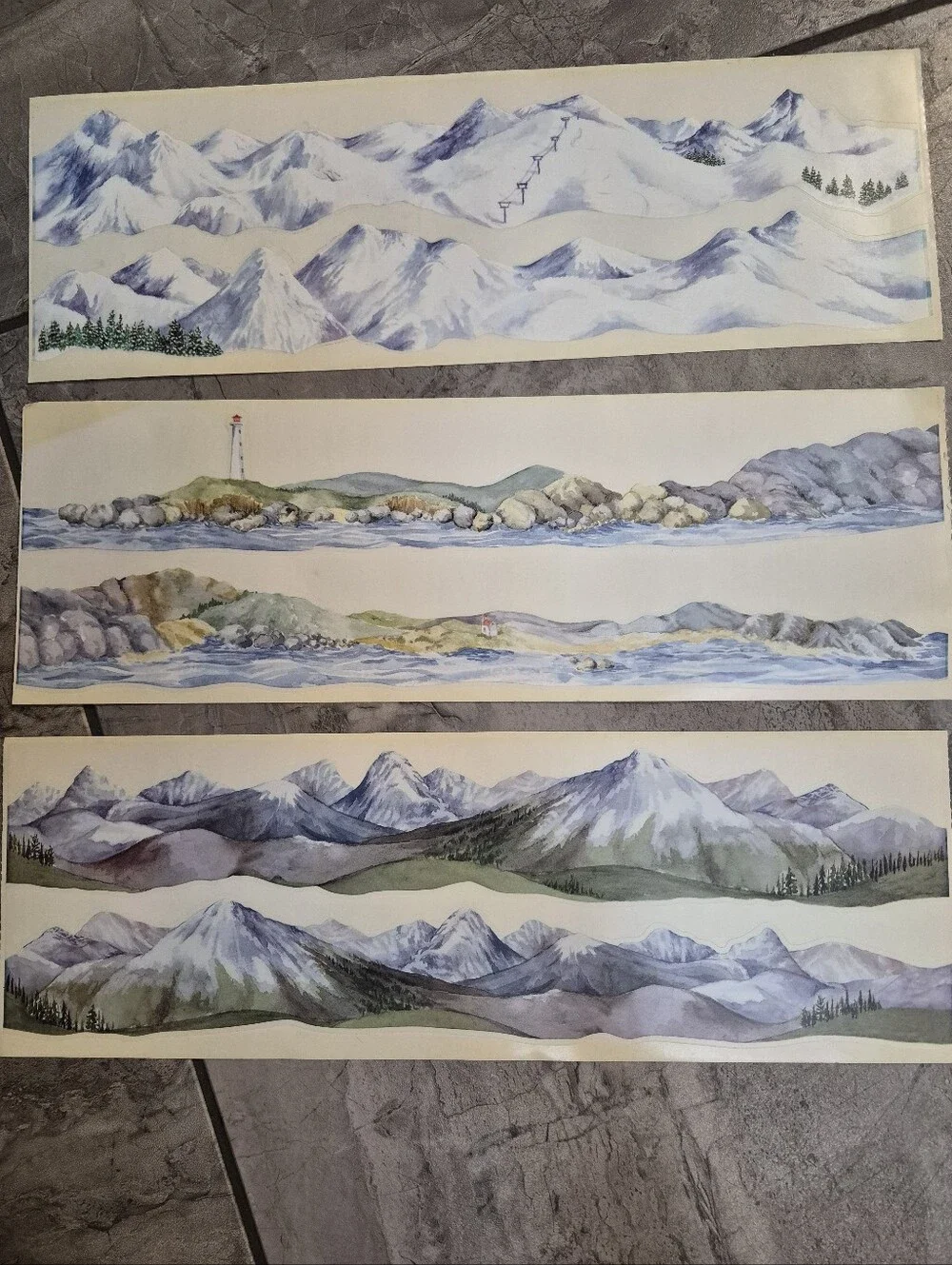 Six Sheets Of Vintage 2002 Border Stickers